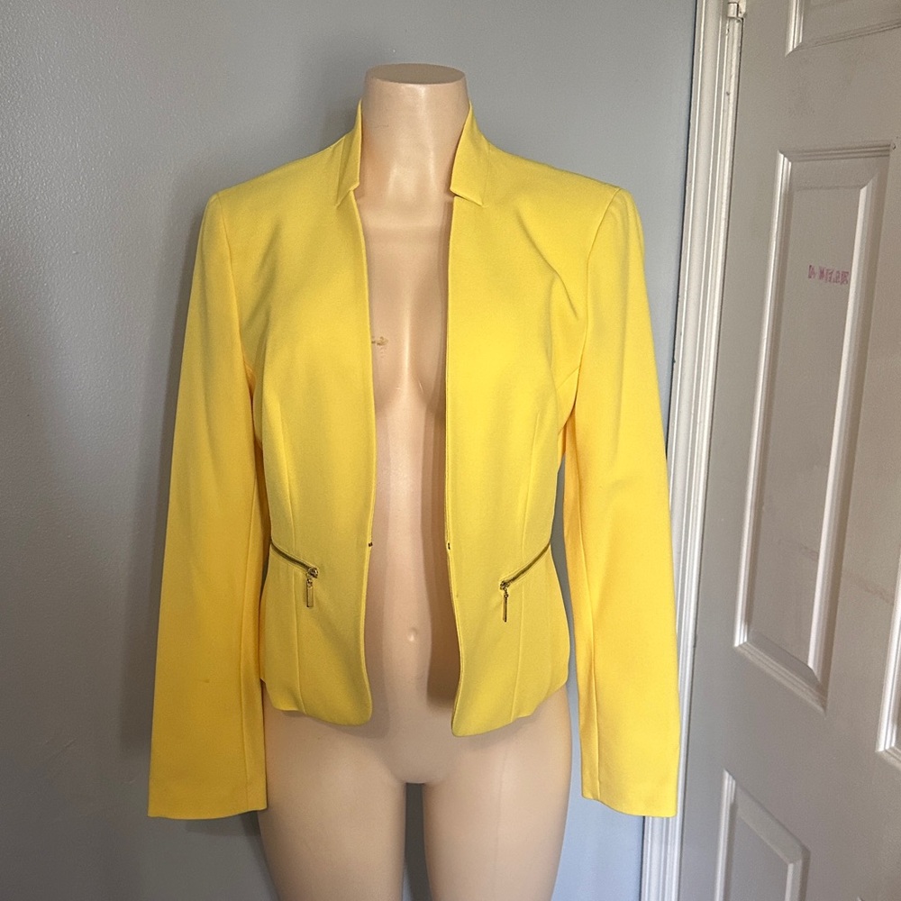 Black Label Vibrant Yellow Women's Blazer